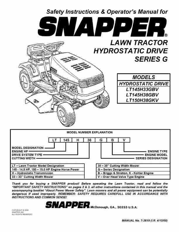 Snapper Lawn Mower L T145H33GBV-page_pdf